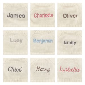 Bashful Blush Bunny with Personalised Cream Jumper