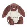 Bashful Fudge Bunny with Personalised Cream Jumper
