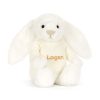 Bashful Luxe Bunny Luna with Personalised Cream Jumper