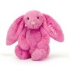 Personalised Bashful Hot Pink Bunny Medium