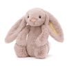 Personalised Bashful Luxe Bunny Rosa Medium